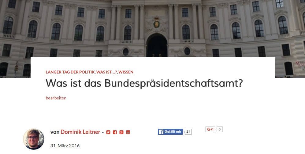 Anderswo: Was ist das Bundespräsidentschaftsamt? auf neuwal.com