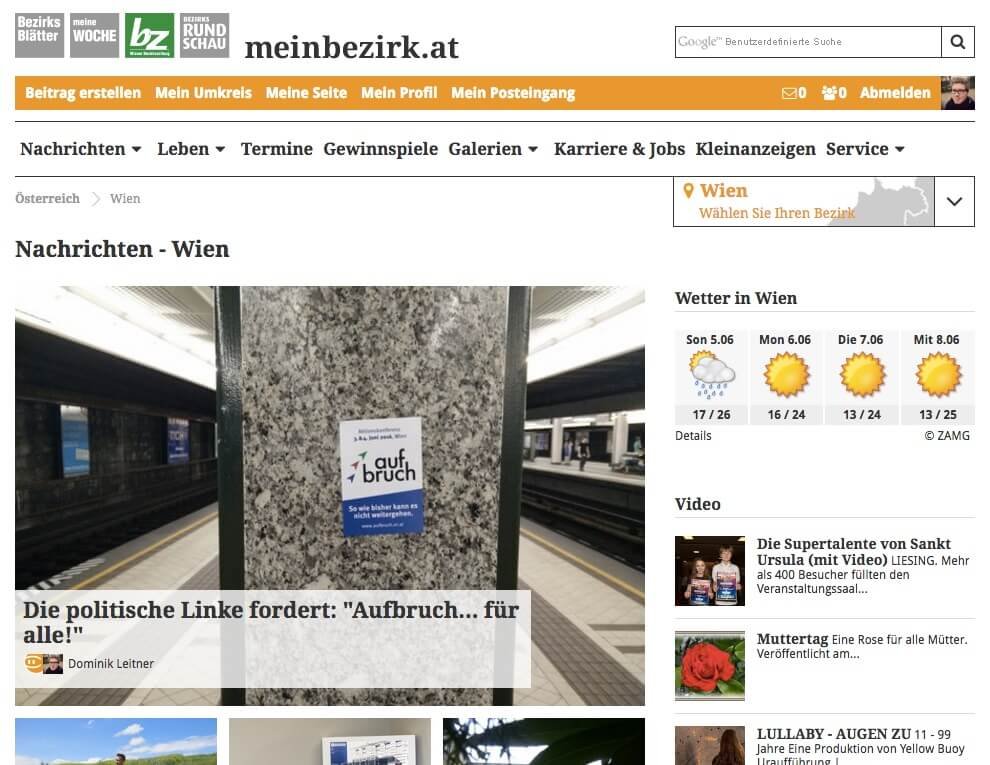 Anderswo: Auf progress-online, im MFG-Magazin und auf meinbezirk.at